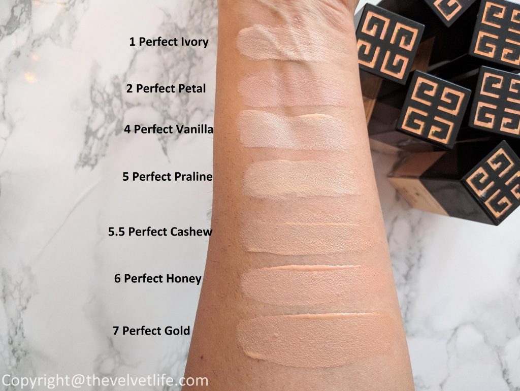 Givenchy Photo'Perfexion Fluid Foundation review swatch