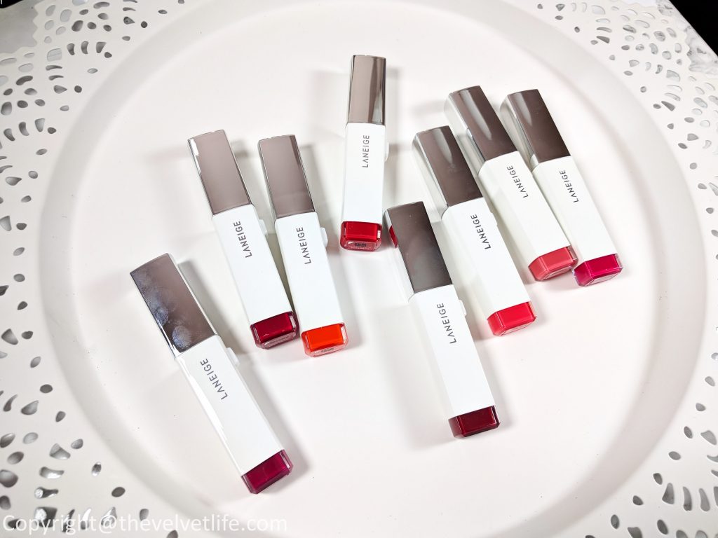 laneige two tone lipstick review swatch