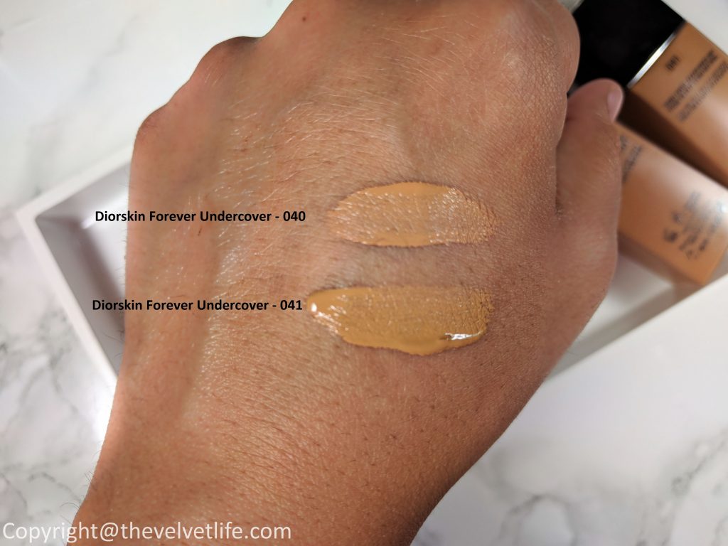diorskin forever undercover foundation swatches