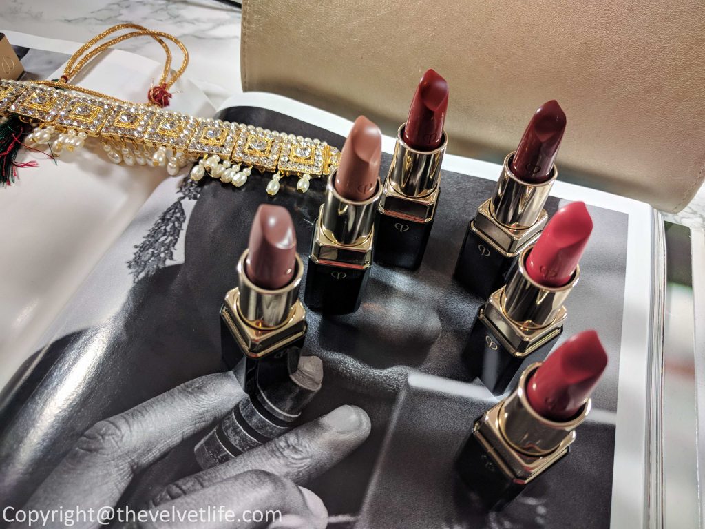 review and swatches of Clé de Peau Beauté Rouge À Lèvres Lipstick 