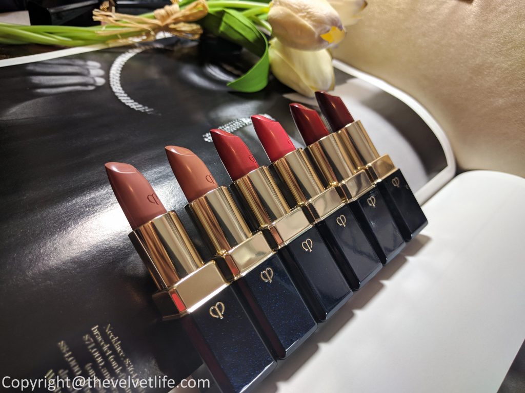 review and swatches of Clé de Peau Beauté Rouge À Lèvres Lipstick 