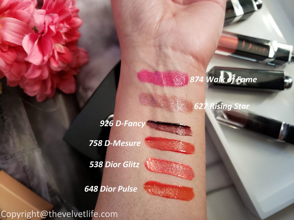 Dior Addict Lacquer Plump, Dior Addict Lacquer Stick - review swatches