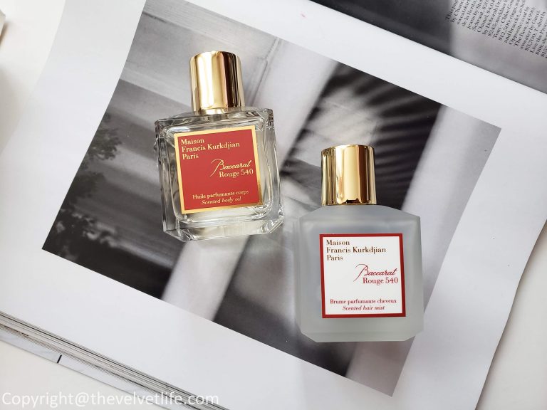 Maison Francis Kurkdjian Baccarat Rouge 540 scented body oil review