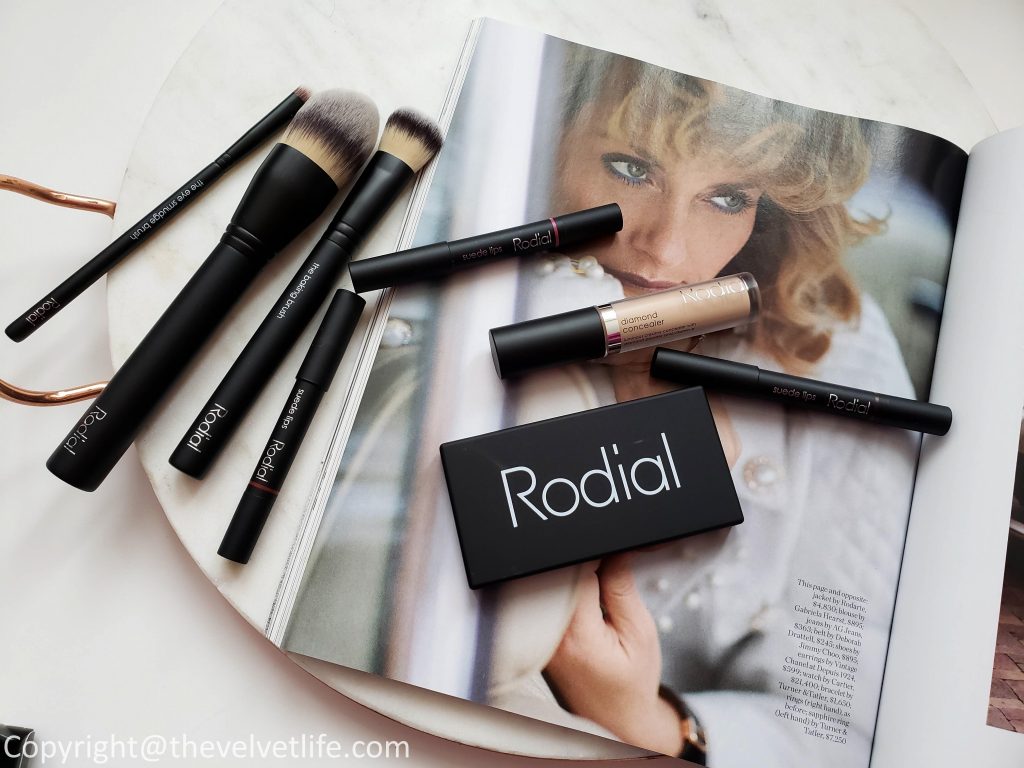 Rodial Diamond Concealer, Rodial Suede Lips, and Rodial Eyeshadow Palette