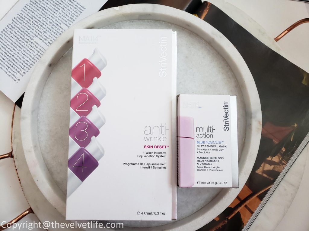 StriVectin Blue Rescue Clay Renewal Mask and Skin Reset 4-week Intensive Rejuvenation System
