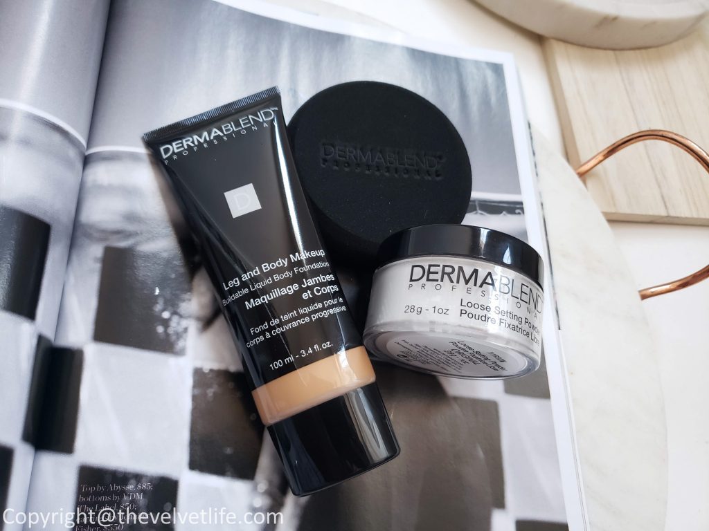 Dermablend leg and body makeup foundation review and swatches