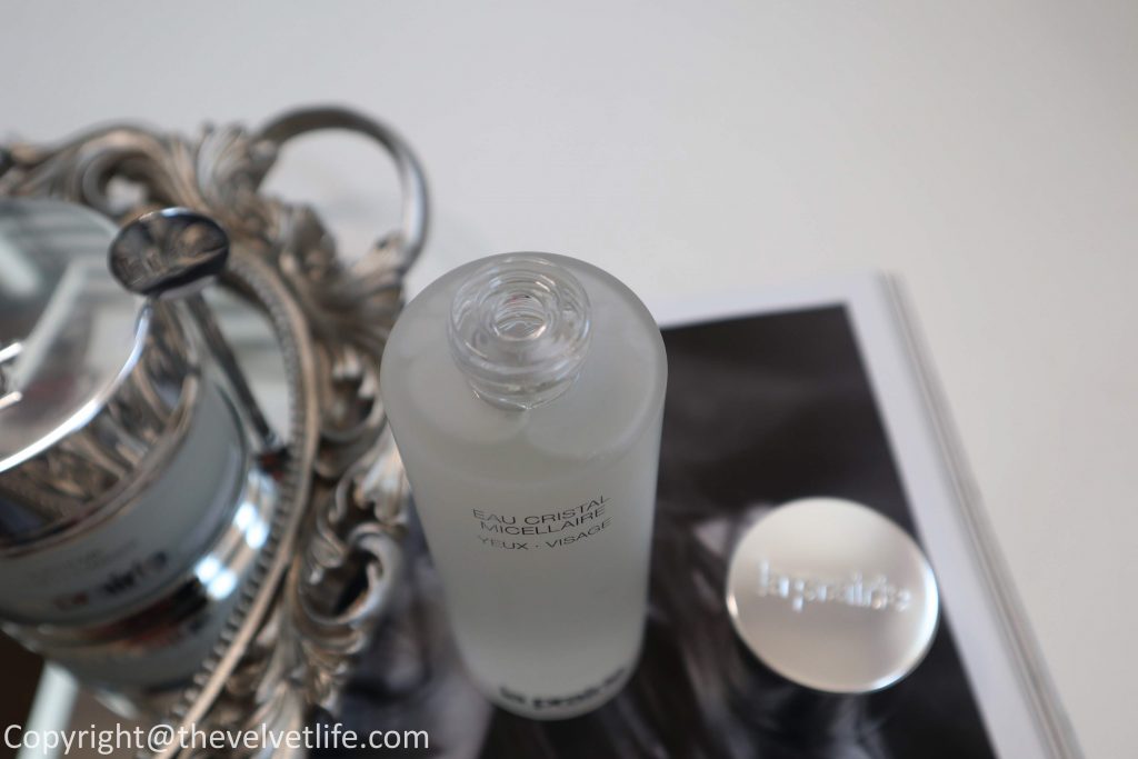New La Prairie Supreme Balm Cleanser and Crystal Micellar Water Eyes Face review