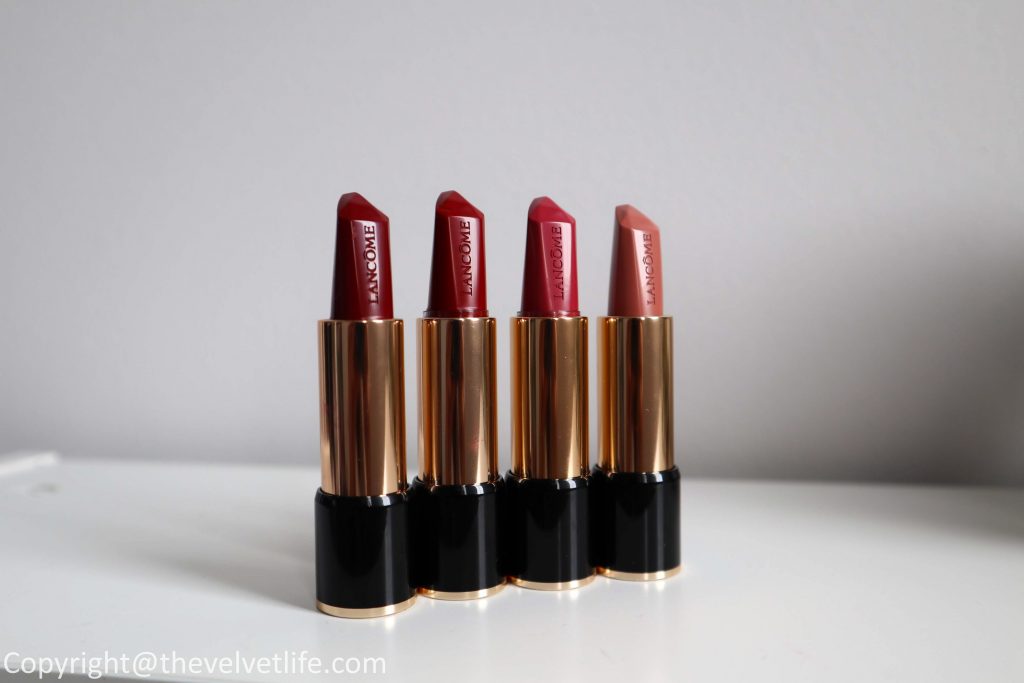 Lancome L'Absolu Rouge Ruby Cream Long-Lasting Lipstick review swatches