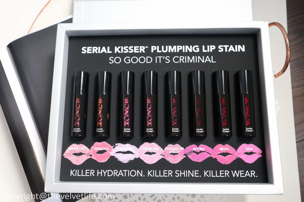 Buxom Serial Kisser Plumping Lip Stain review swatches