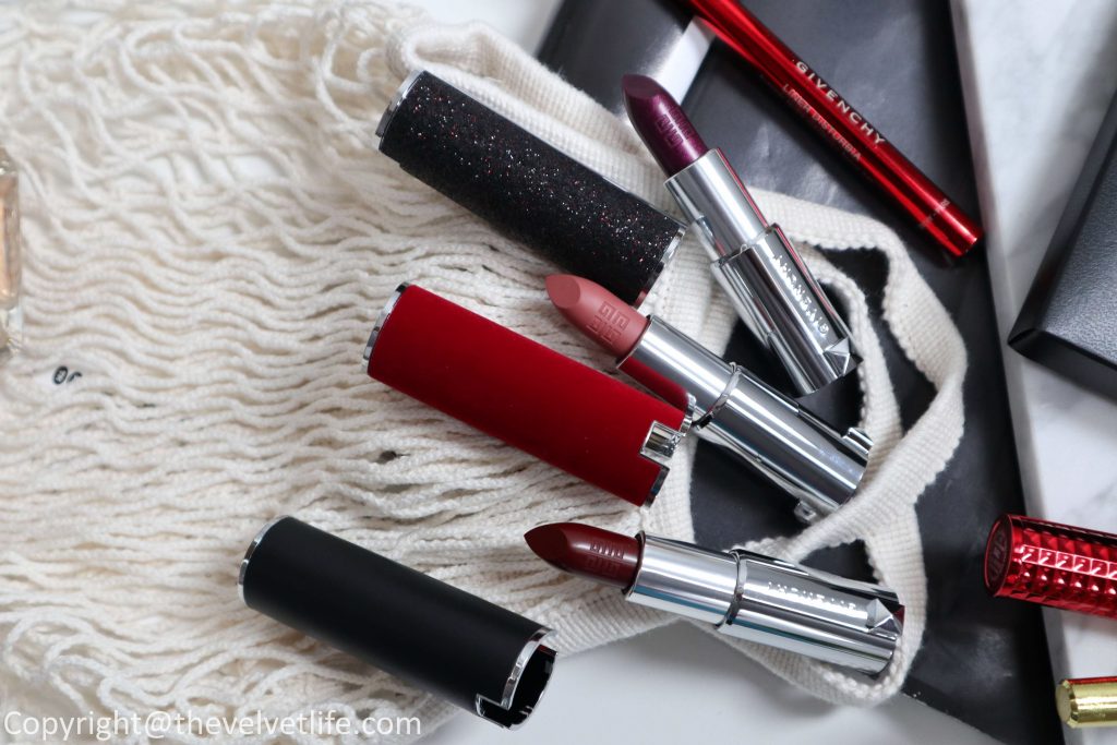 new Review and swatches of new couture Givenchy Le Rouge, Le Rouge Deep Velvet, and Le Rouge Night Noir review swatches﻿ 