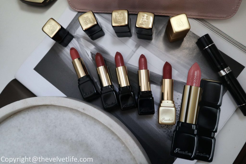 Guerlain new matte and satin KISSKISS lipsticks review swatches  in shades 306 Very nude, 307 nude flirt, 308 nude lover, m308 blazing nude, 309 honey nude