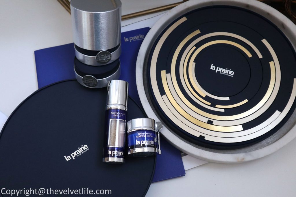 Review of new La Prairie Skin Caviar Eye Lift and reformulated Skin Caviar Luxe Eye Cream 