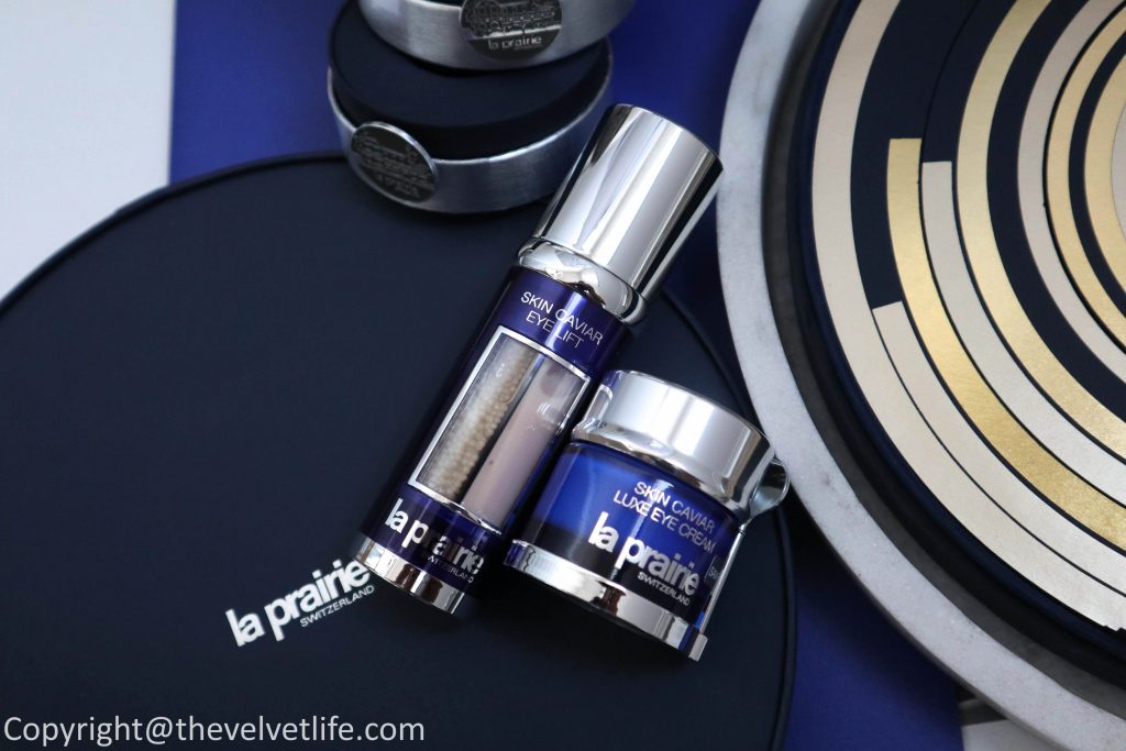 Review of new La Prairie Skin Caviar Eye Lift and reformulated Skin Caviar Luxe Eye Cream 
