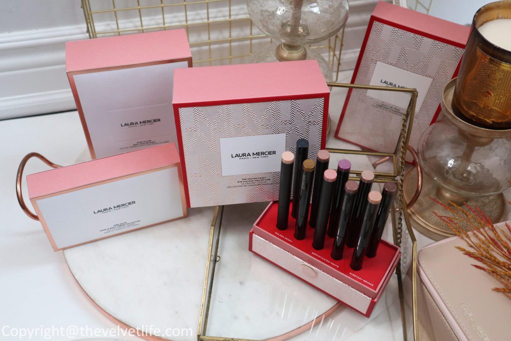 Laura Mercier Holiday 2019 Collection review swatches The Caviar Vault Eye colour Collection, Paint The Town Luxe Brush Collection, Très Rich Hand & Body Crème Collection, Très Rich Hand & Body Crème Collection
