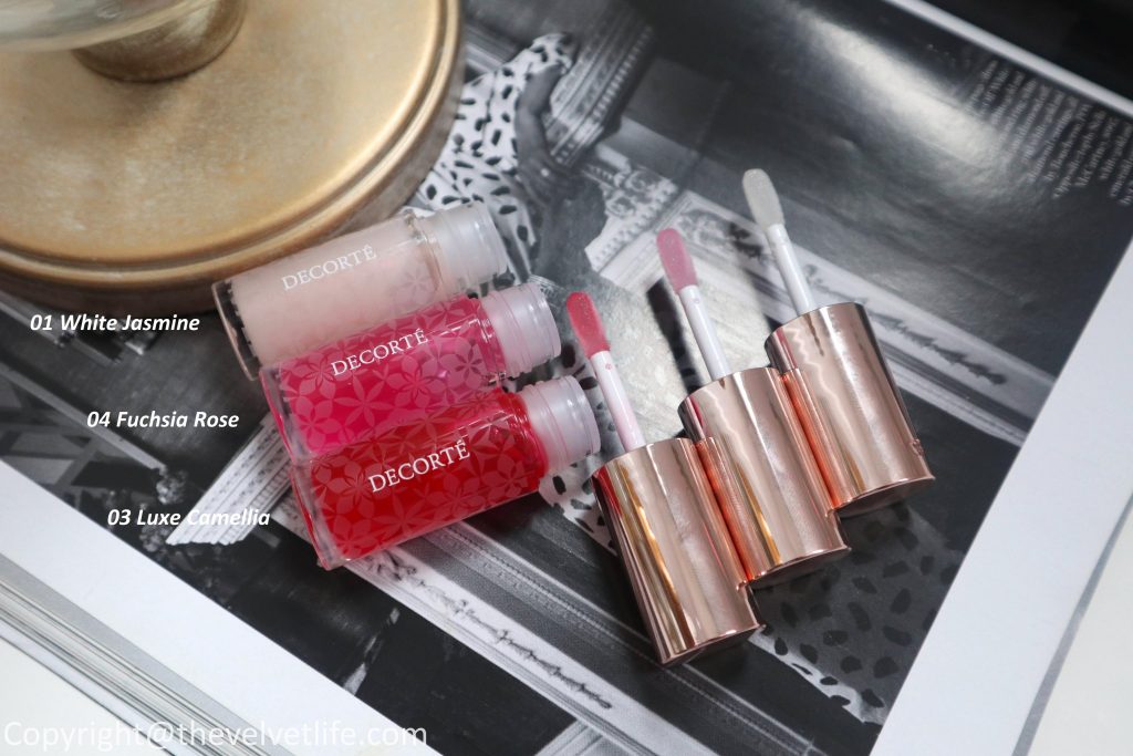 Decorte Lip Oil review swatches new