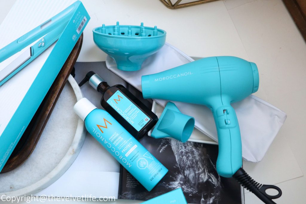 New Moroccanoil Heat Styling Tools review of new Power Performance Ionic Hair Dryer, Perfectly Polished Titanium Flat Iron
