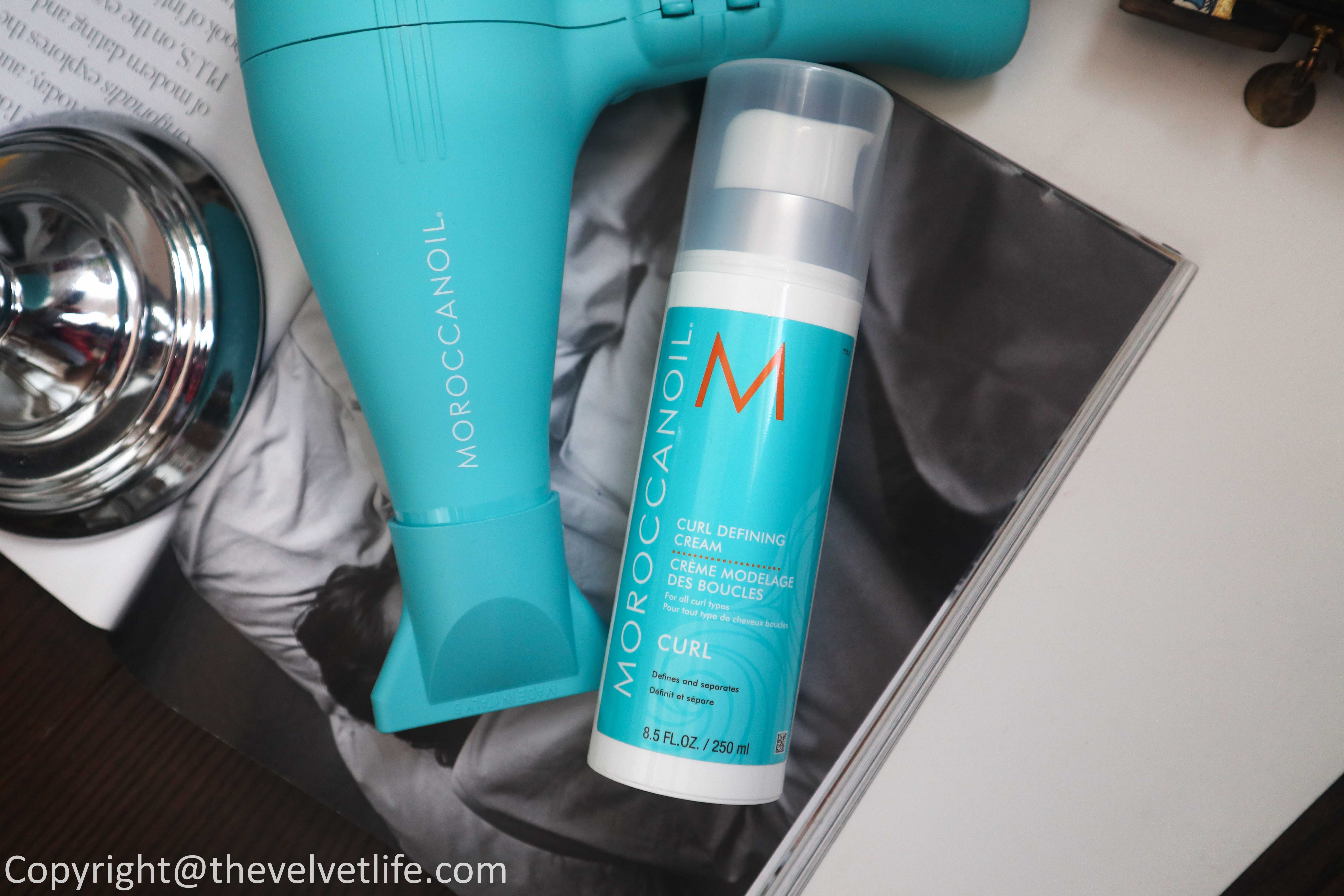 Review of Moroccanoil Dry Scalp Treatment, Weightless Hydrating Mask, and Curl Defining Cream for my itchy sensitive scalp