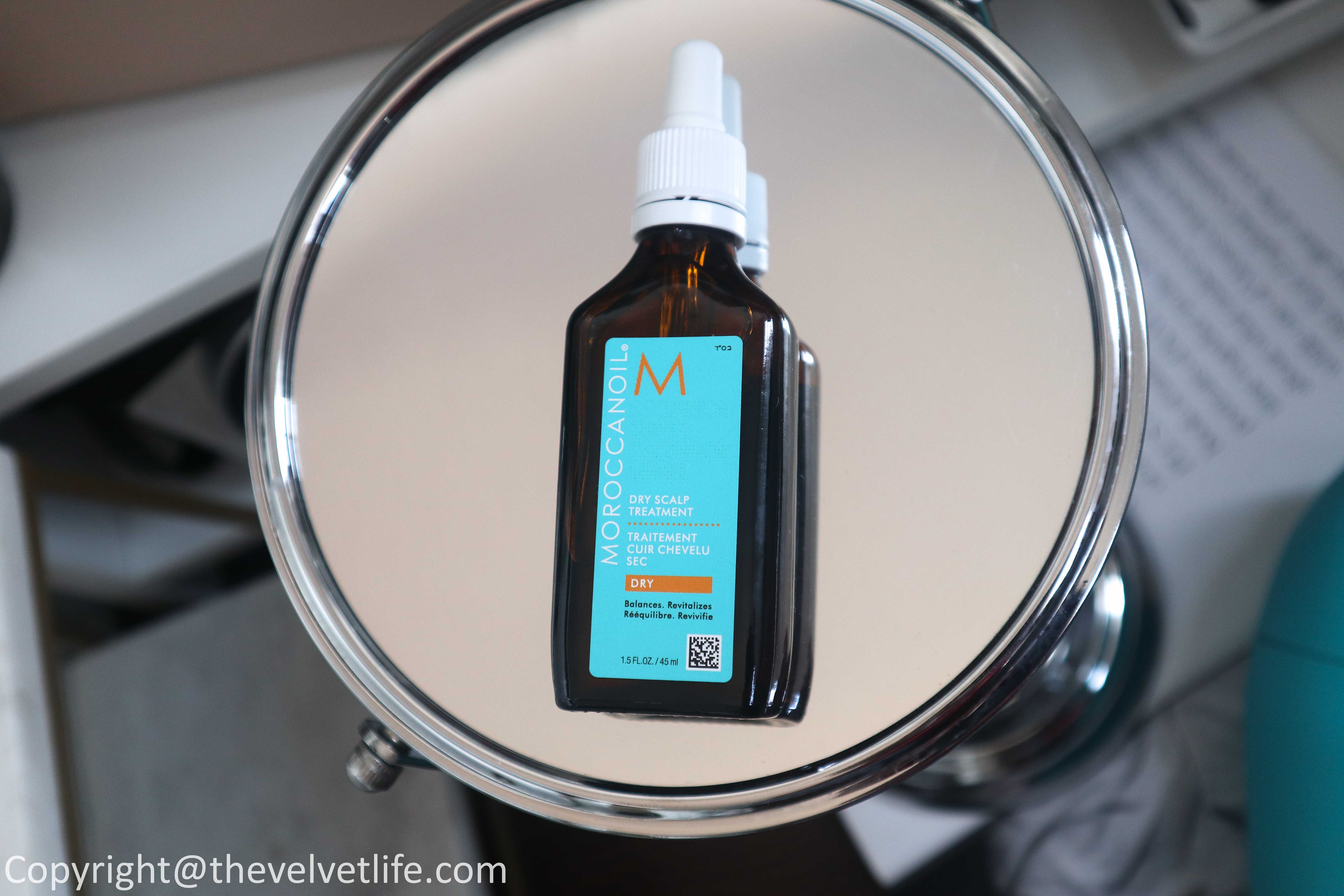 Review of Moroccanoil Dry Scalp Treatment, Weightless Hydrating Mask, and Curl Defining Cream for my itchy sensitive scalp