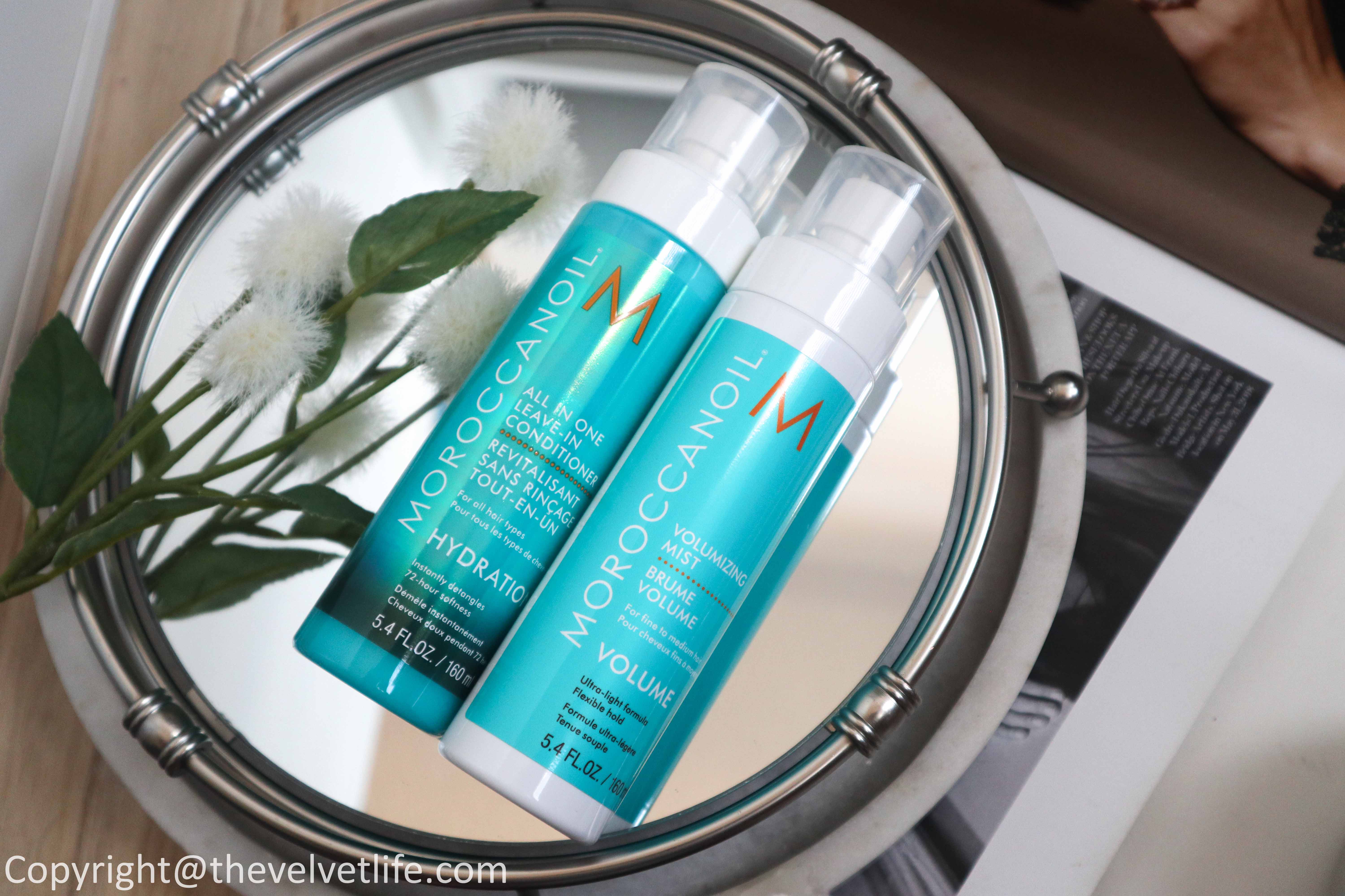 New MoroccanOil All In One Leave-In Conditioner and MoroccanOil Volumizing Mist review