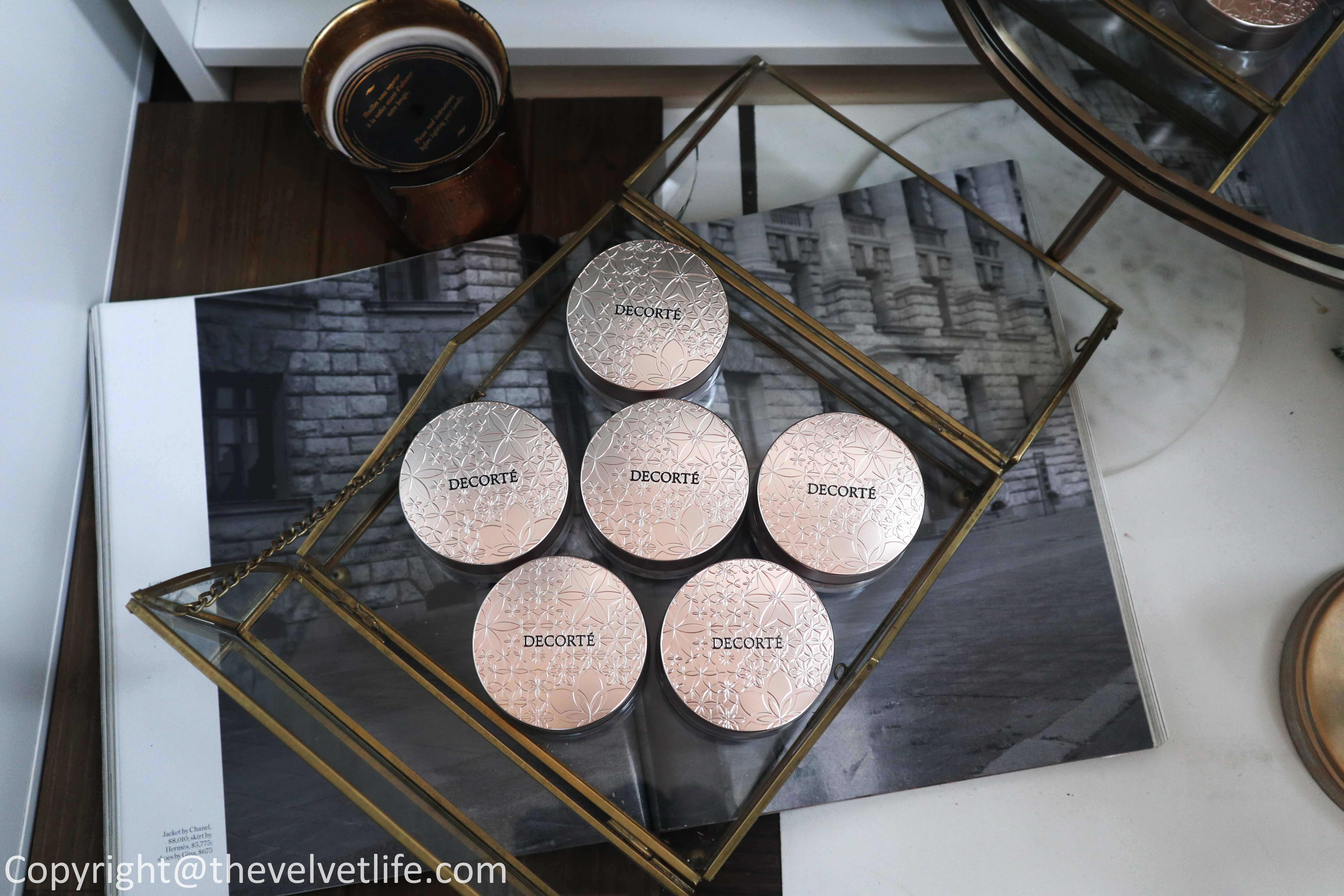 Decorte Loose powder review swatches