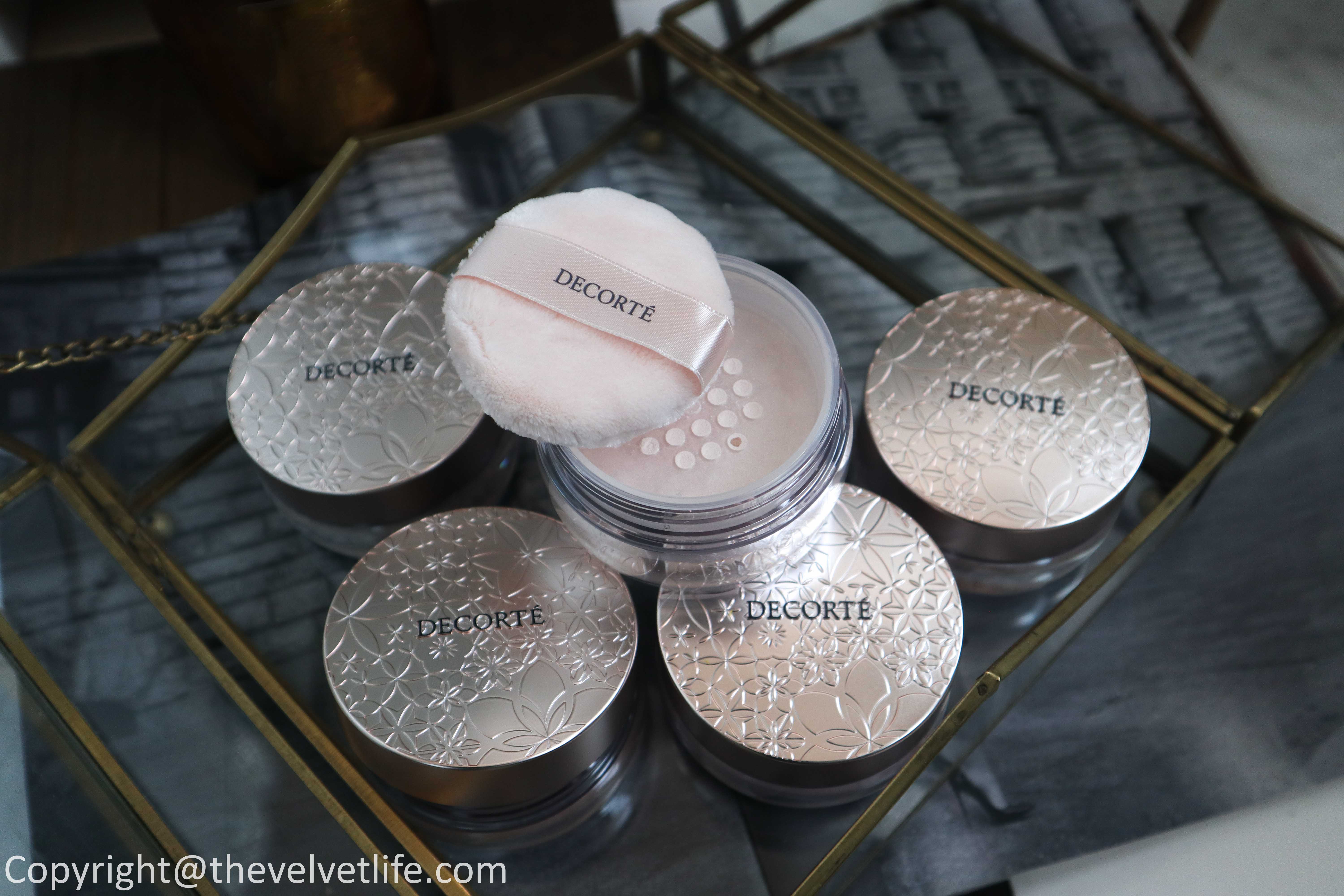 Decorte Loose powder review swatches