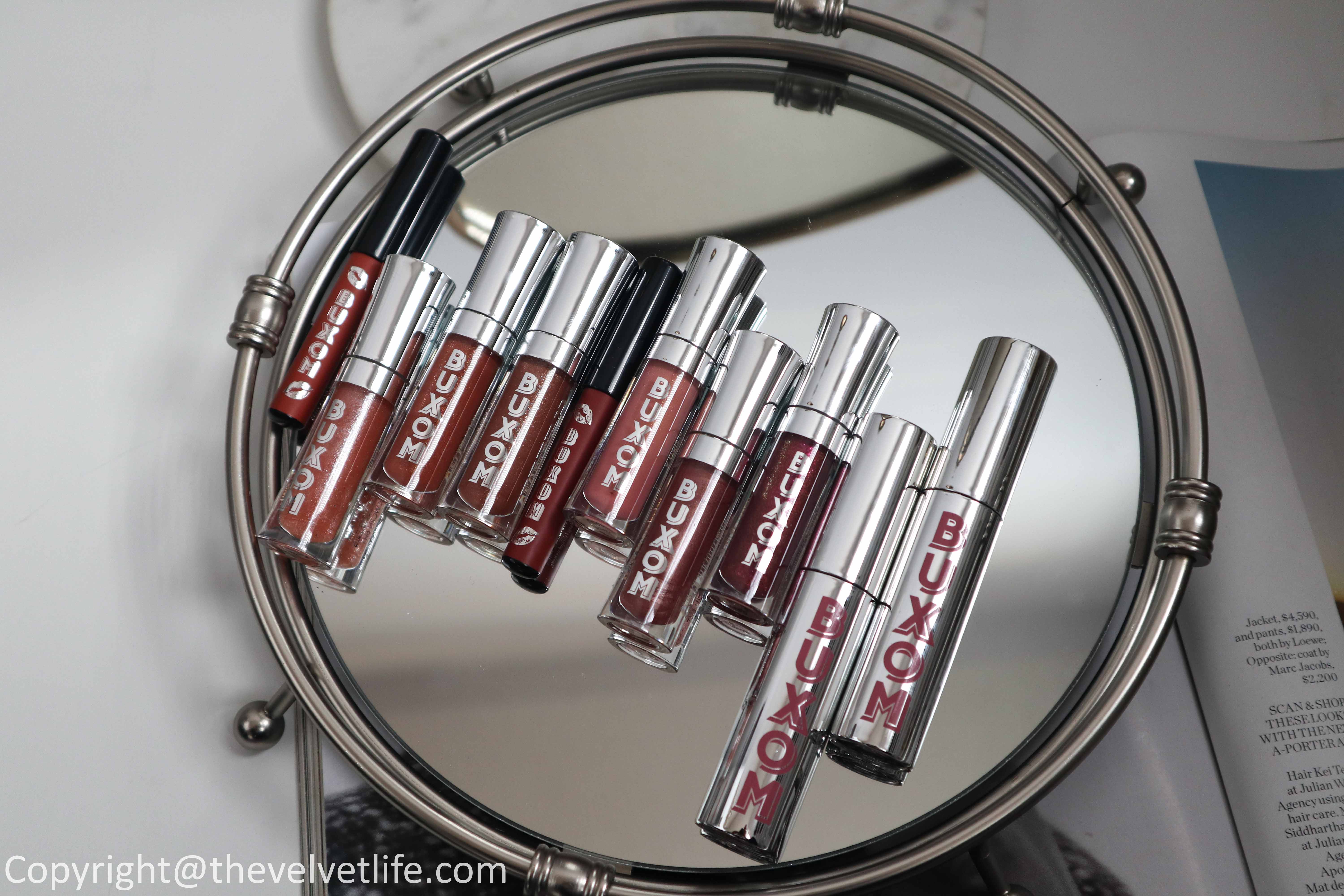 Buxom Glitz and Groove Holiday 2020 Collection review swatches of Ultimate Lip Party Plumping Lip Set and Make It A Double Xtrovert Mascara Kit