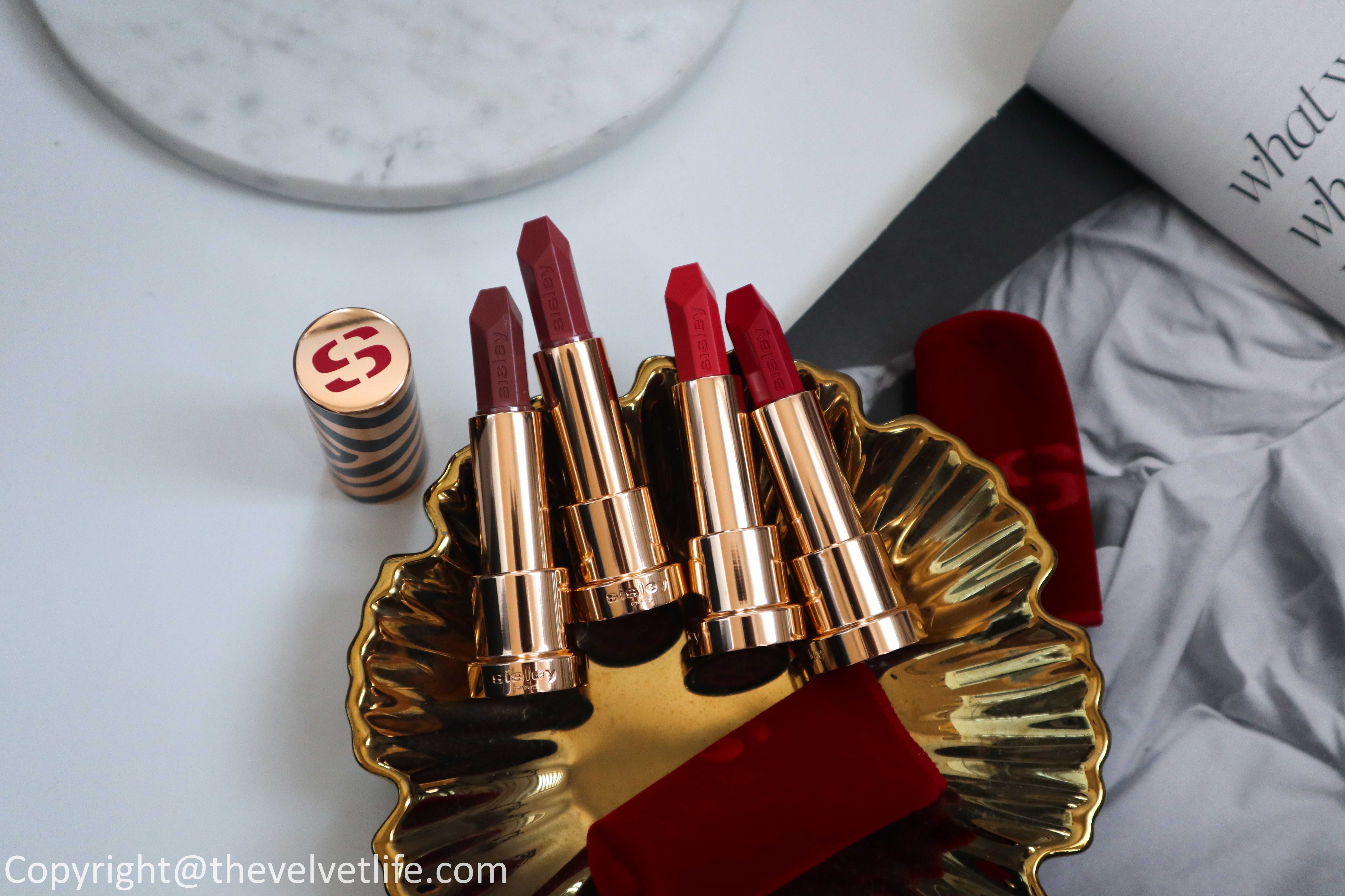 Sisley Le Phyto Rouge New review swatches 15 Beige Manhattan, 27 Rose Bolchoi, 28 Rose Shanghai, 29 Rose Mexico