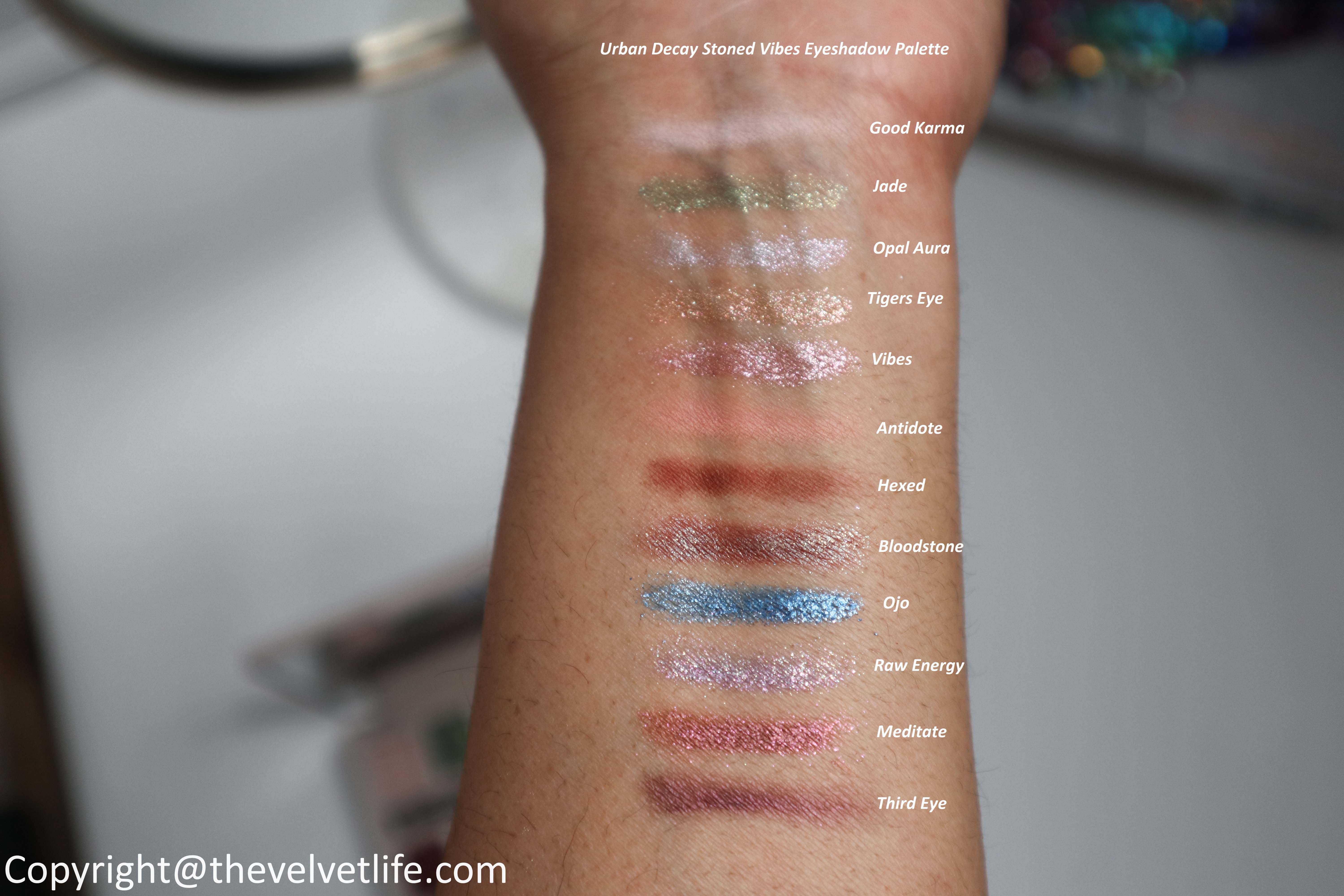 Urban Decay Stoned Vibes Eyeshadow Palette review swatches